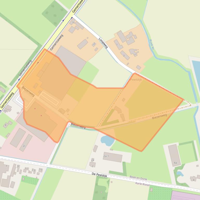 Kaart van postcodegebied 5741SB.