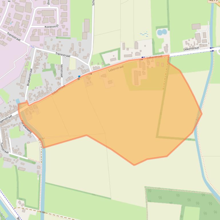 Kaart van postcodegebied 5741SN.