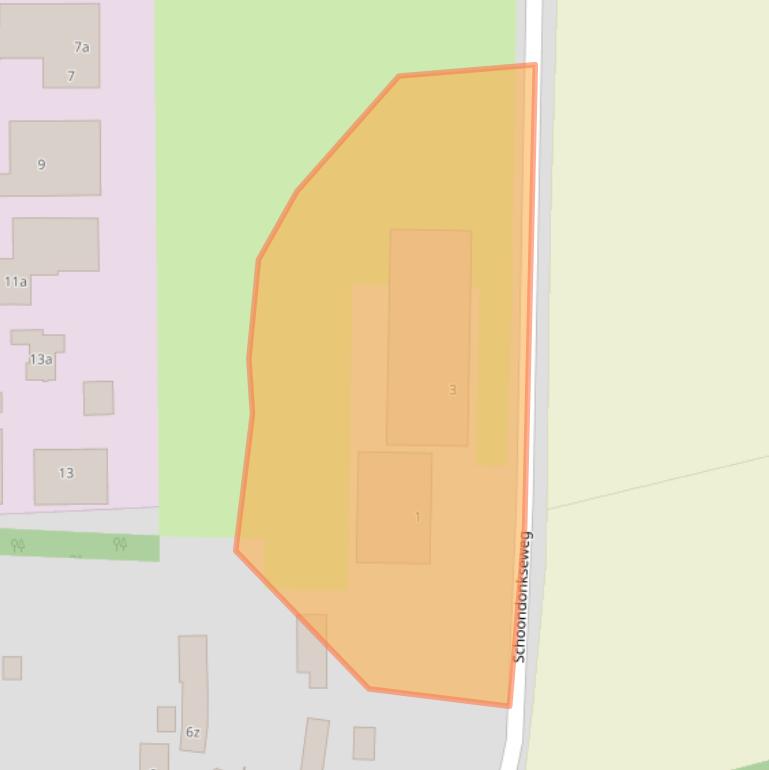 Kaart van postcodegebied 5741TK.