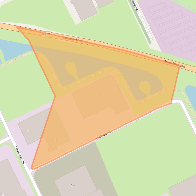 Kaart van postcodegebied 5741TW.