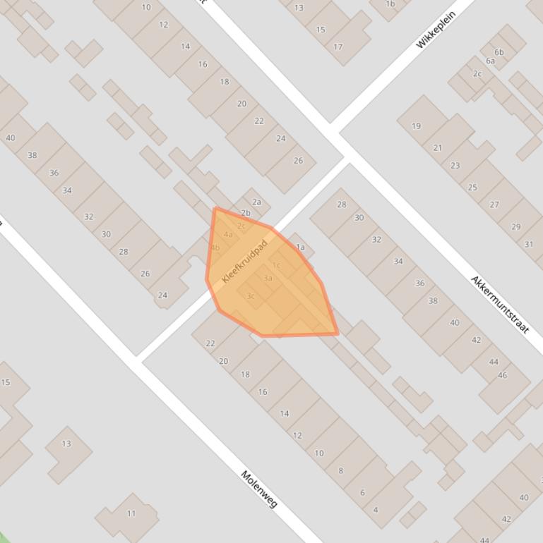 Kaart van postcodegebied 5741VH.