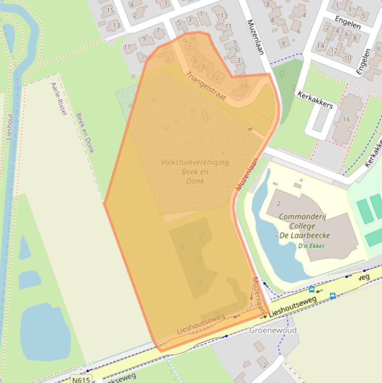 Kaart van postcodegebied 5741WB.