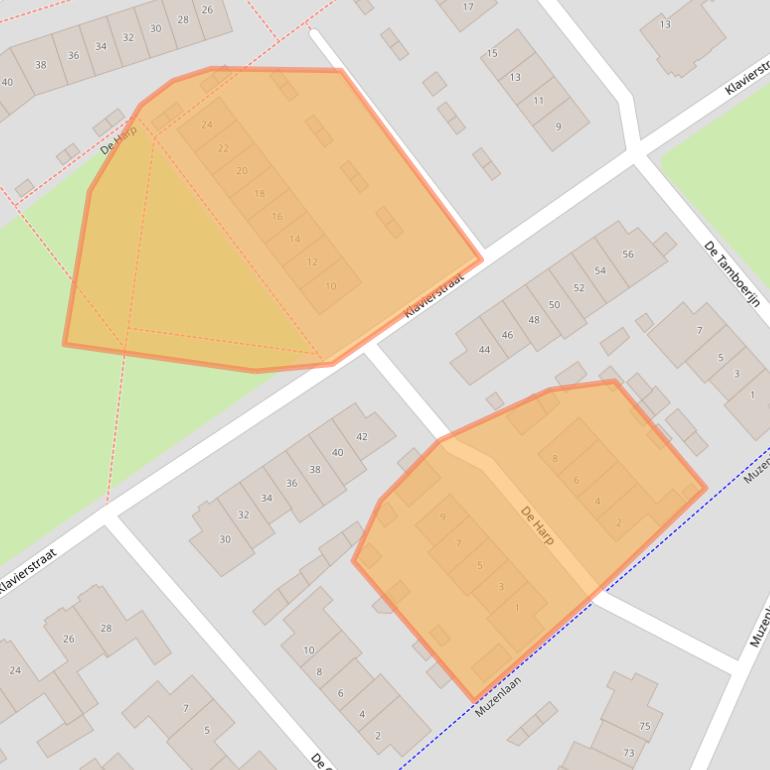 Kaart van postcodegebied 5741WP.