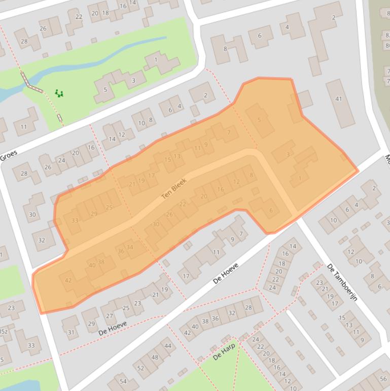 Kaart van postcodegebied 5741WT.