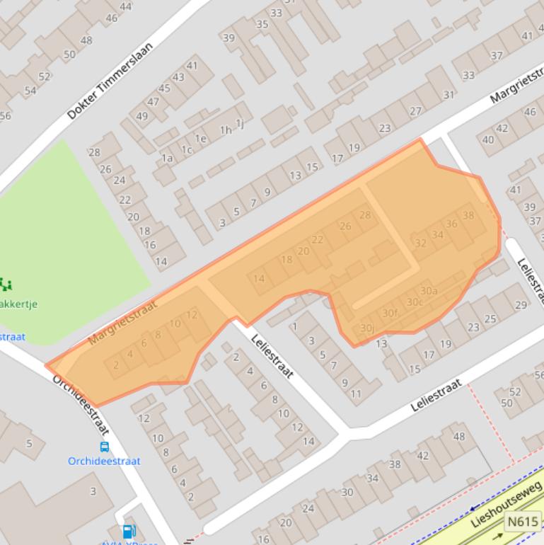 Kaart van postcodegebied 5741XM.