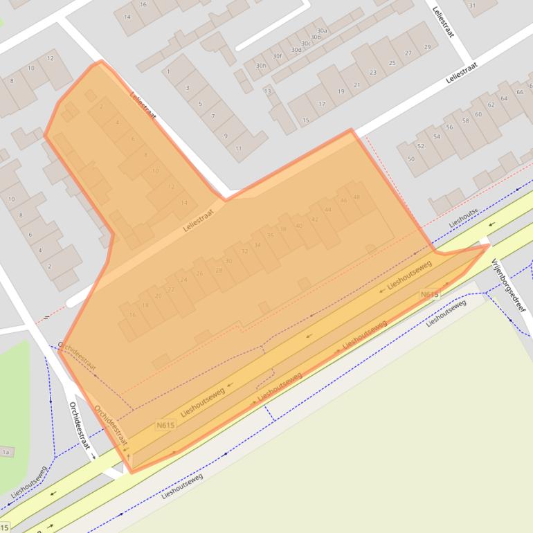 Kaart van postcodegebied 5741XW.