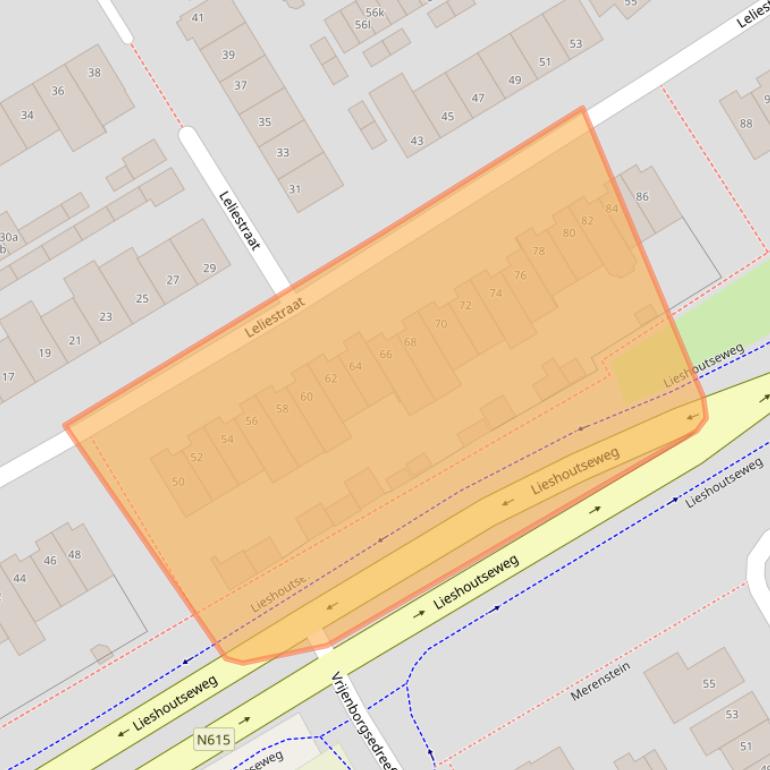 Kaart van postcodegebied 5741XX.