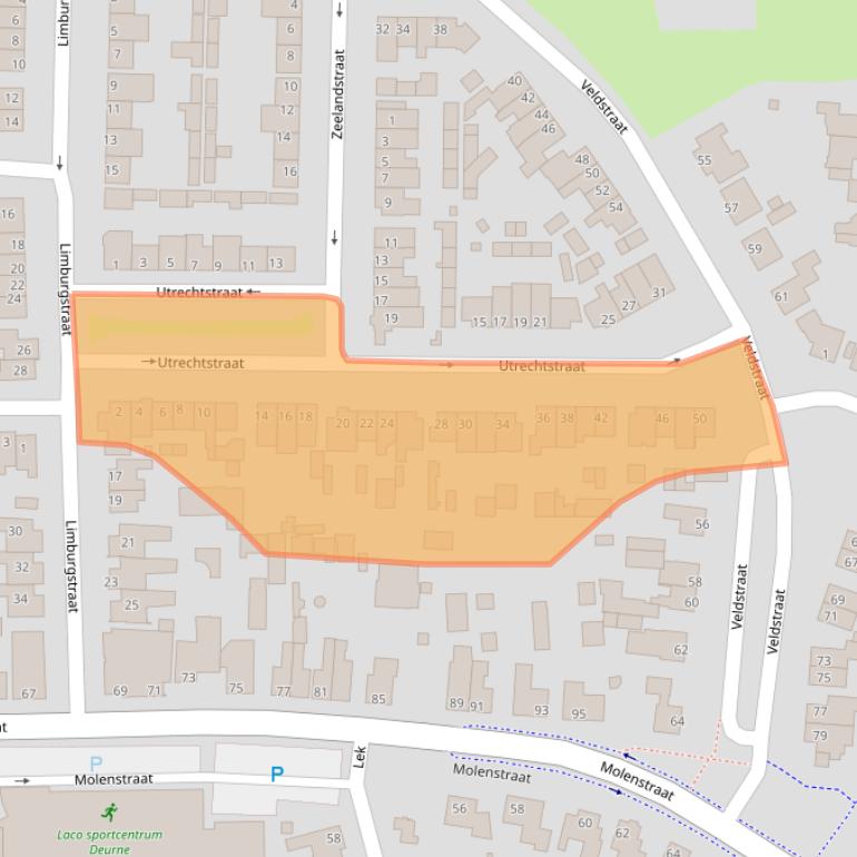 Kaart van postcodegebied 5751AG.