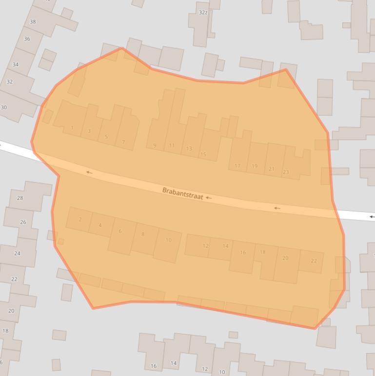 Kaart van postcodegebied 5751AL.