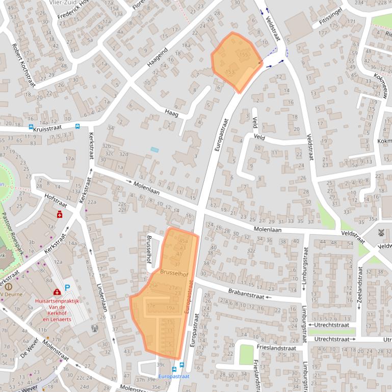 Kaart van postcodegebied 5751AP.