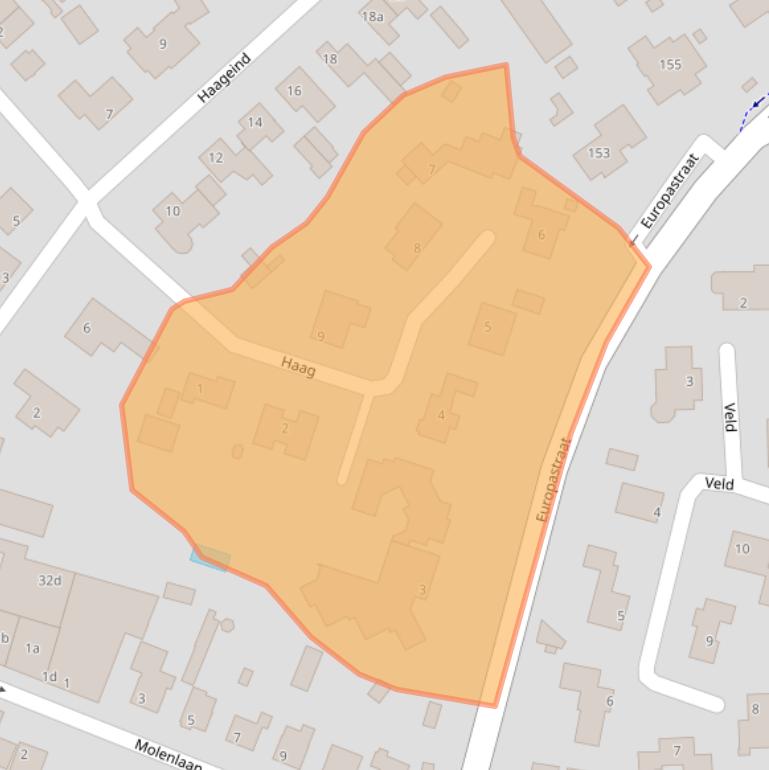 Kaart van postcodegebied 5751AT.