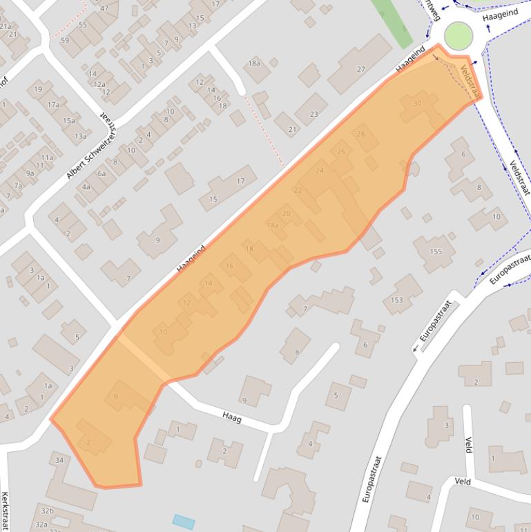 Kaart van postcodegebied 5751BC.