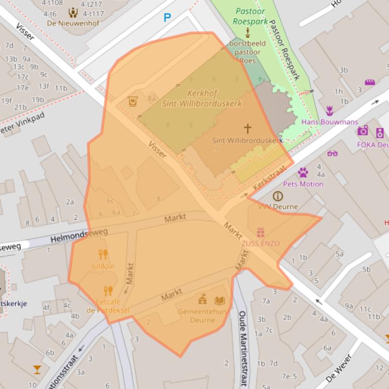 Kaart van postcodegebied 5751BE.