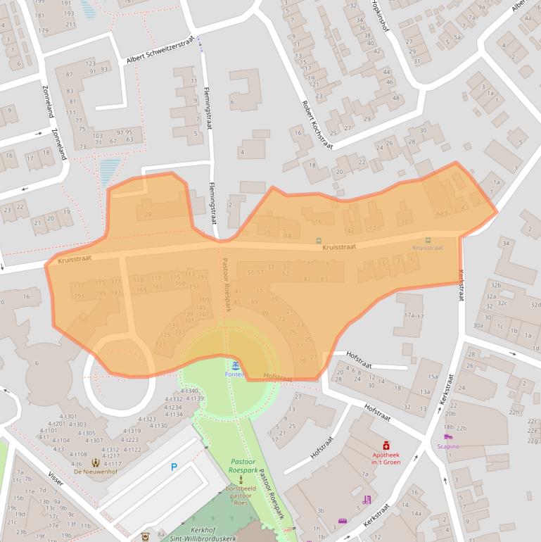 Kaart van postcodegebied 5751BJ.