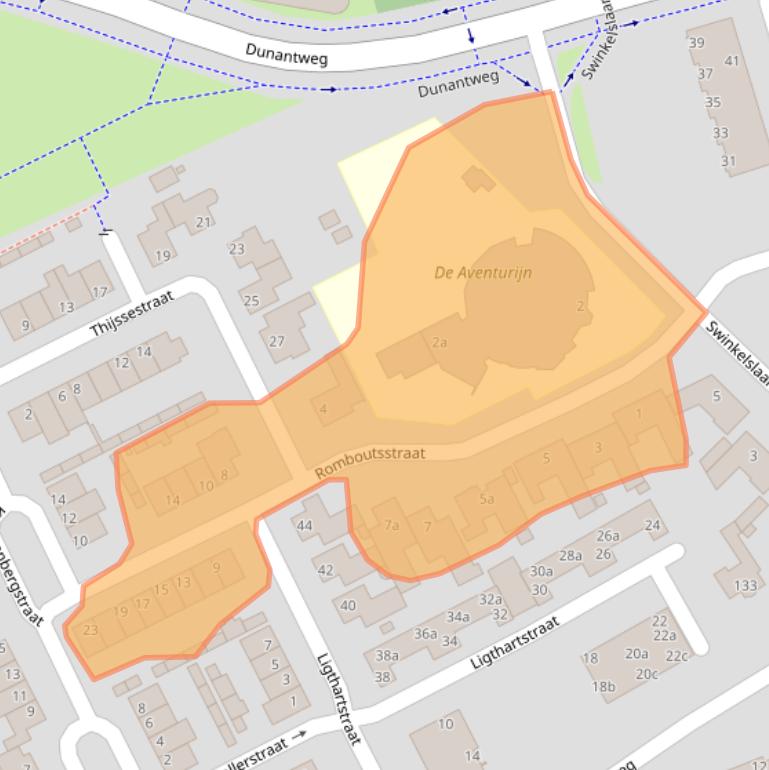 Kaart van postcodegebied 5751BW.