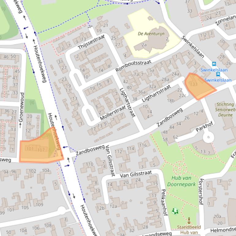 Kaart van postcodegebied 5751CD.