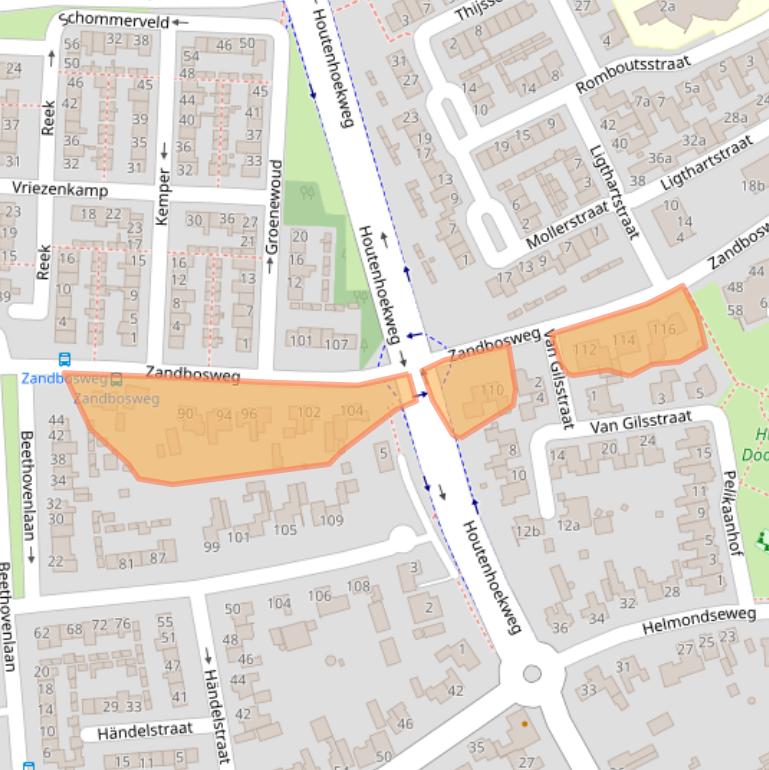 Kaart van postcodegebied 5751CH.