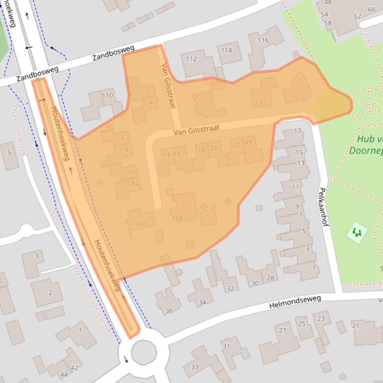 Kaart van postcodegebied 5751CK.