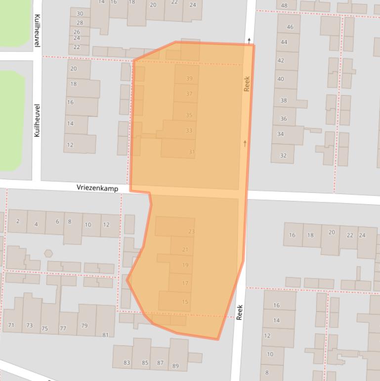 Kaart van postcodegebied 5751CW.