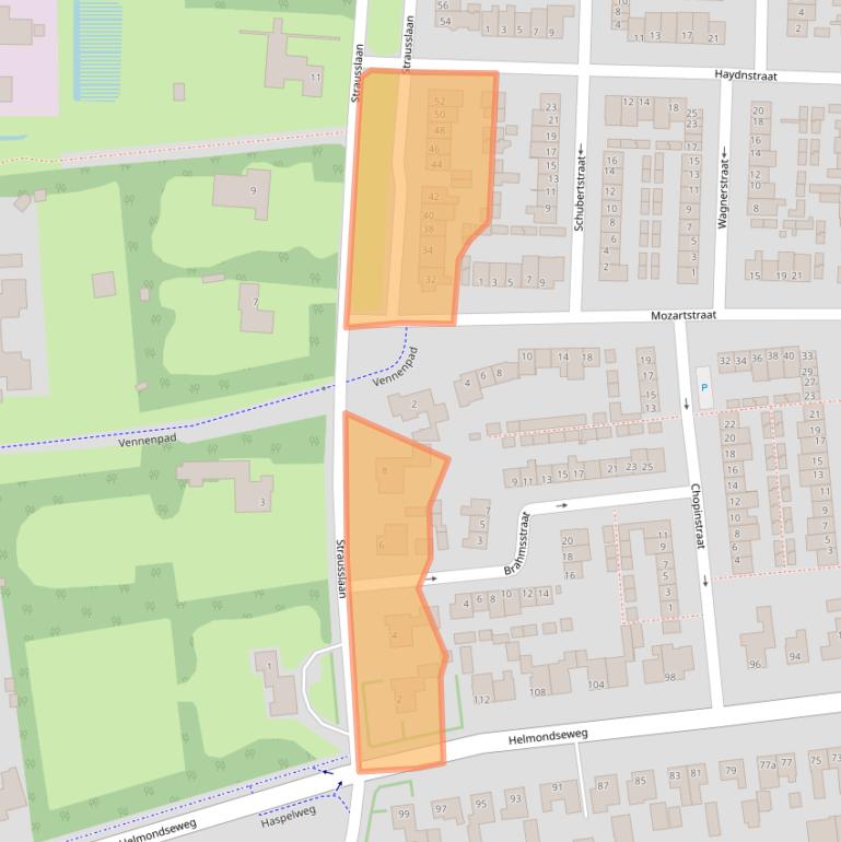 Kaart van postcodegebied 5751EG.