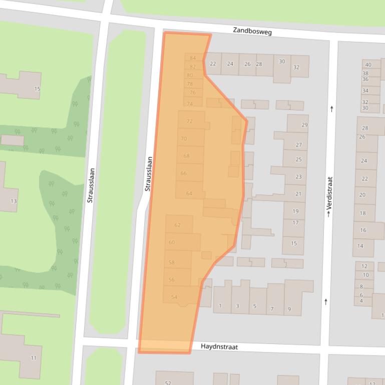 Kaart van postcodegebied 5751EH.