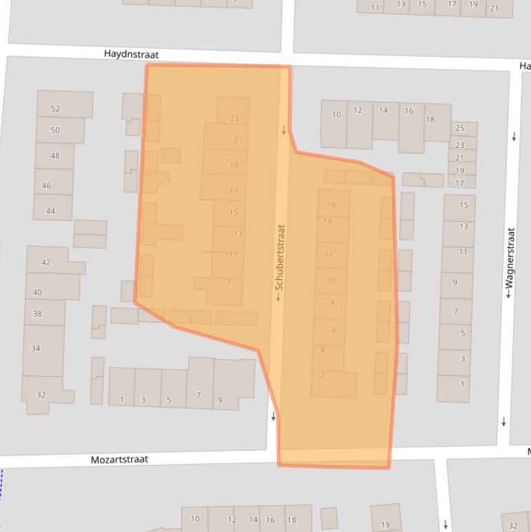 Kaart van postcodegebied 5751EN.