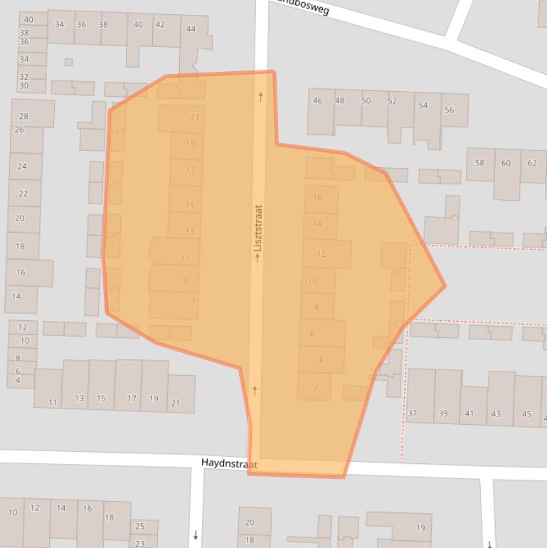 Kaart van postcodegebied 5751EV.