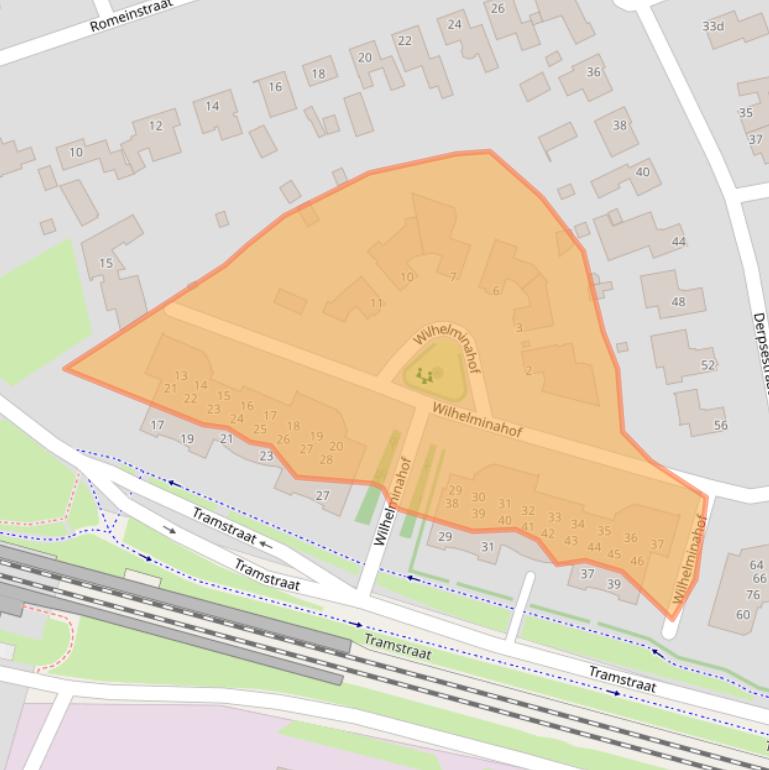 Kaart van postcodegebied 5751GJ.