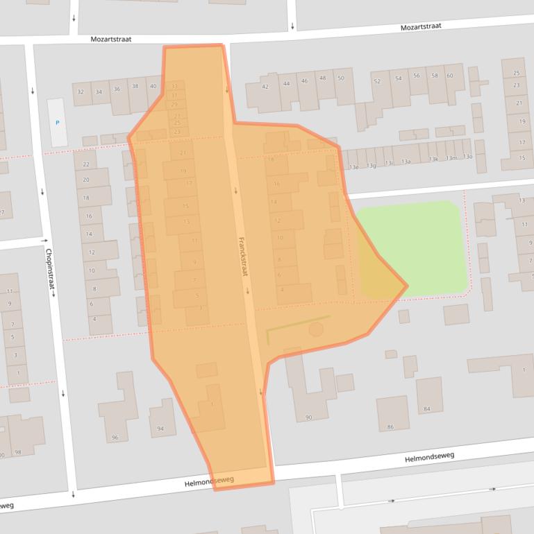 Kaart van postcodegebied 5751GP.