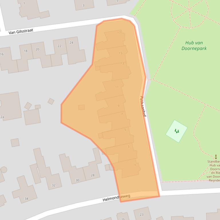 Kaart van postcodegebied 5751GV.