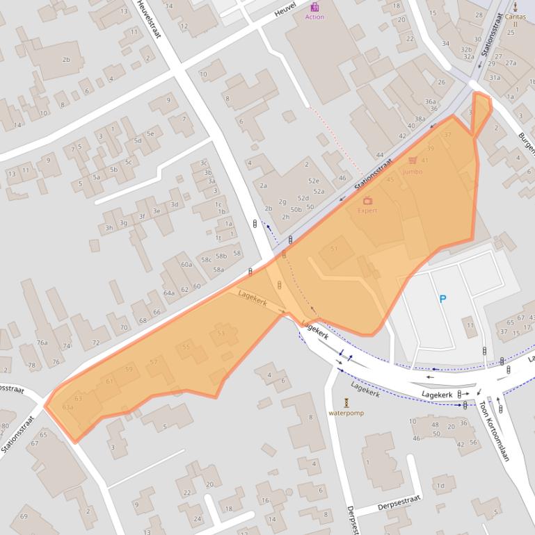 Kaart van postcodegebied 5751HB.