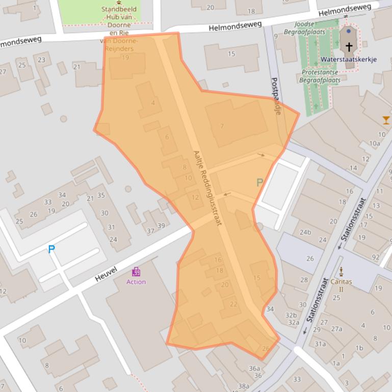 Kaart van postcodegebied 5751HK.