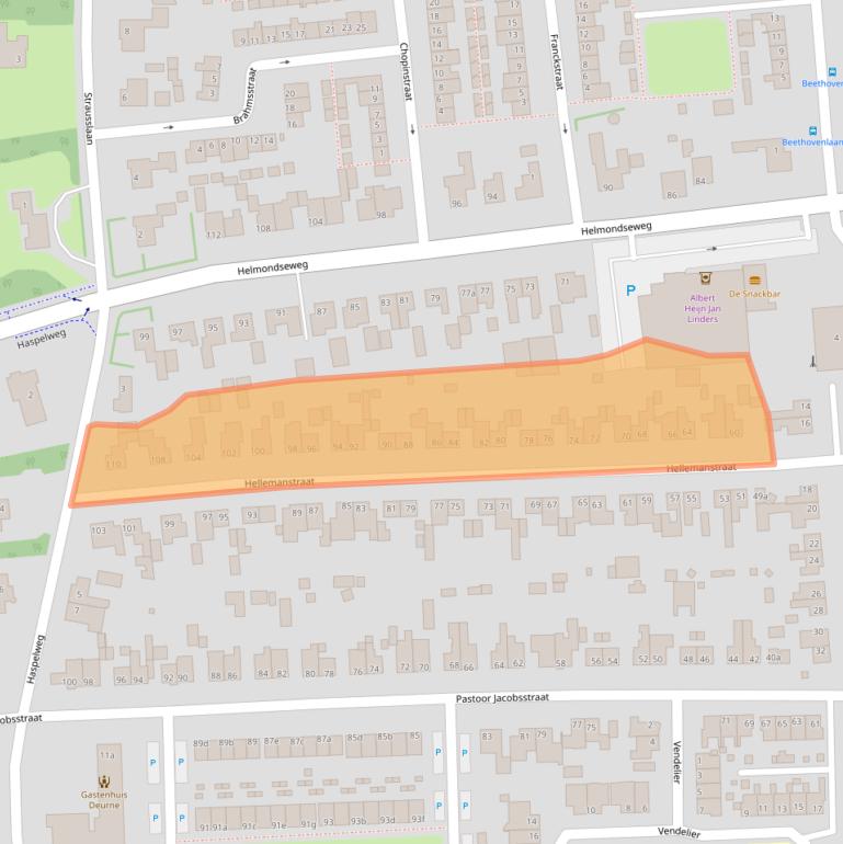 Kaart van postcodegebied 5751HW.