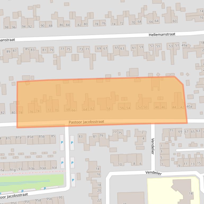 Kaart van postcodegebied 5751JE.