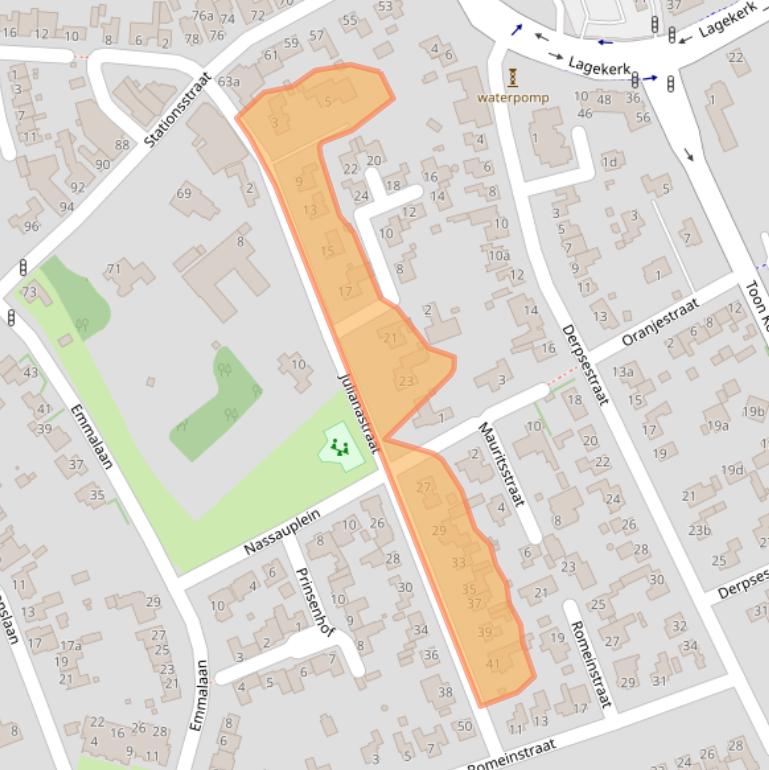 Kaart van postcodegebied 5751JW.