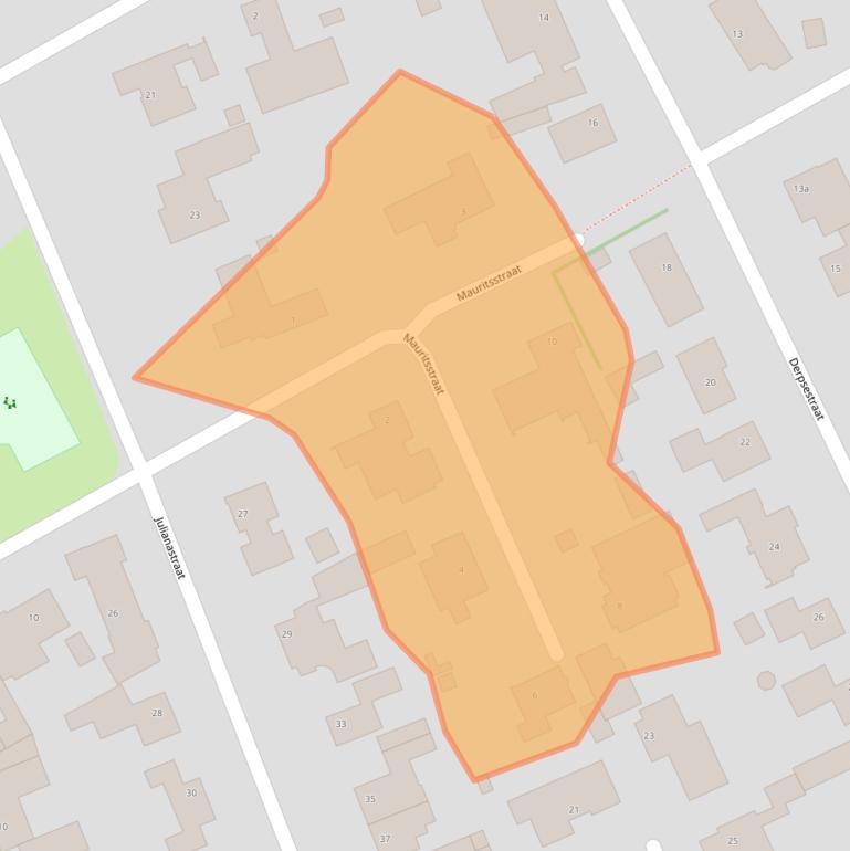 Kaart van postcodegebied 5751JZ.