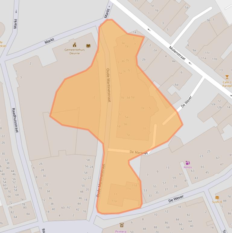Kaart van postcodegebied 5751KN.