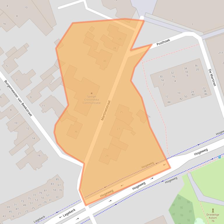 Kaart van postcodegebied 5751KR.