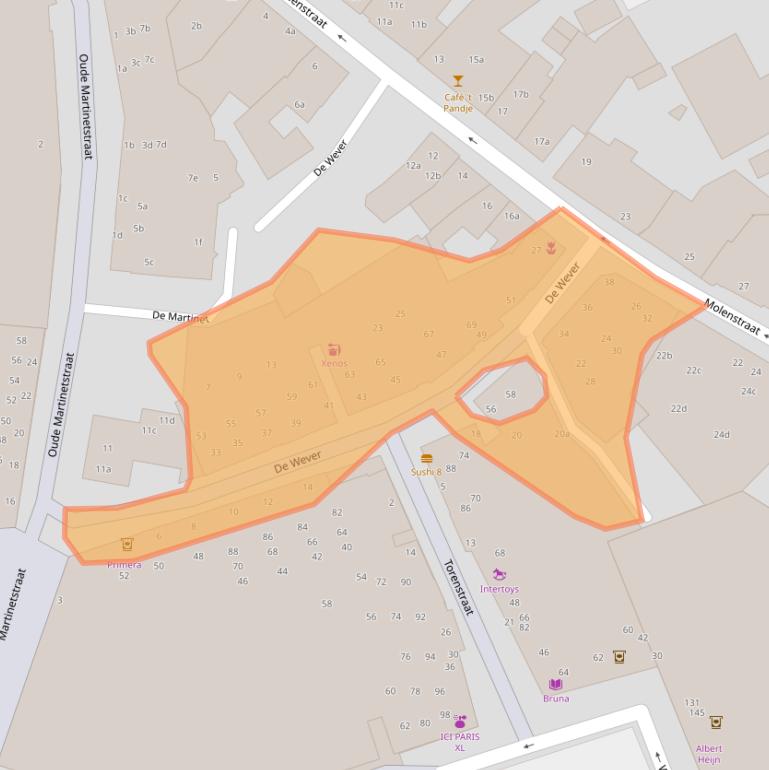 Kaart van postcodegebied 5751KT.