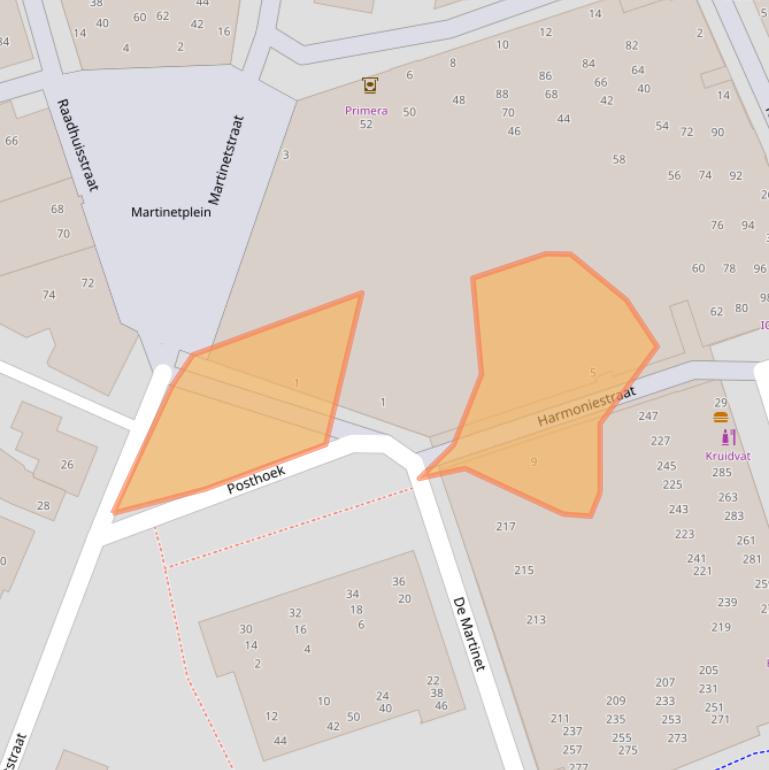 Kaart van postcodegebied 5751KW.