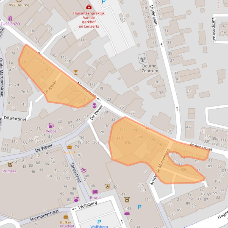 Kaart van postcodegebied 5751LD.