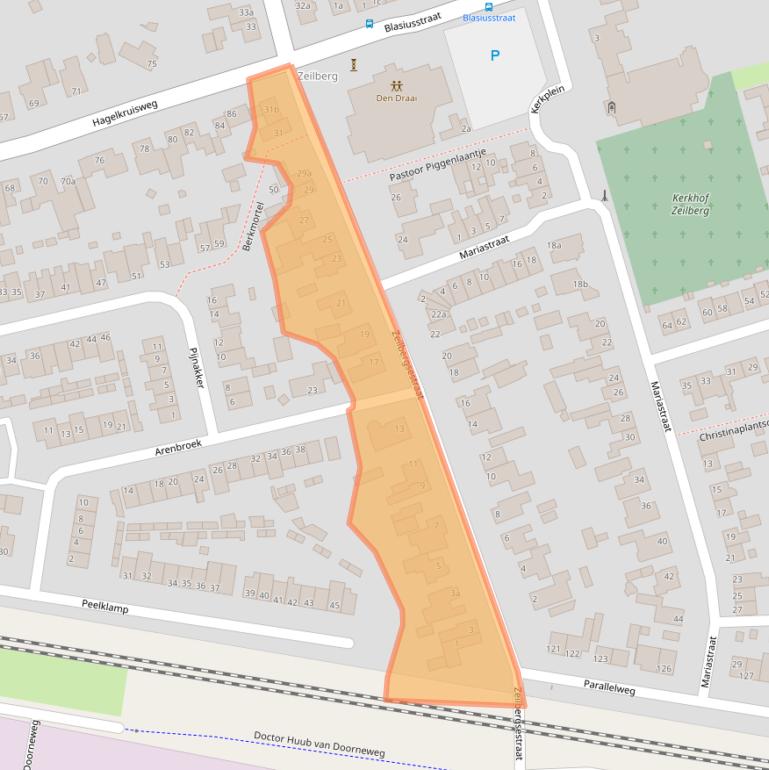 Kaart van postcodegebied 5751LG.