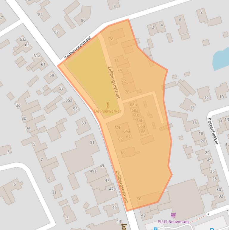 Kaart van postcodegebied 5751LM.