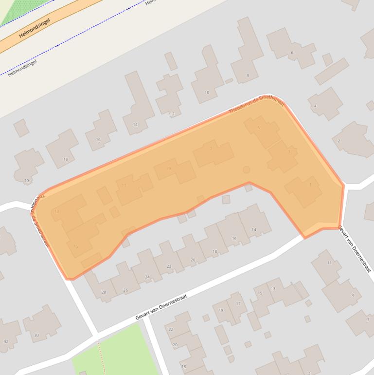 Kaart van postcodegebied 5751MS.