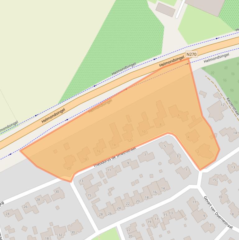 Kaart van postcodegebied 5751MT.