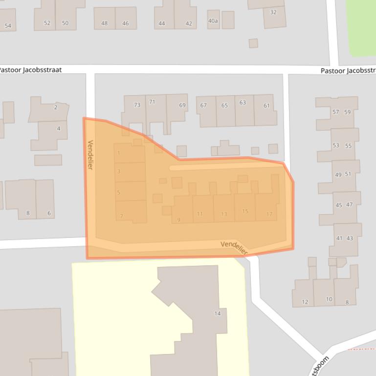 Kaart van postcodegebied 5751NA.