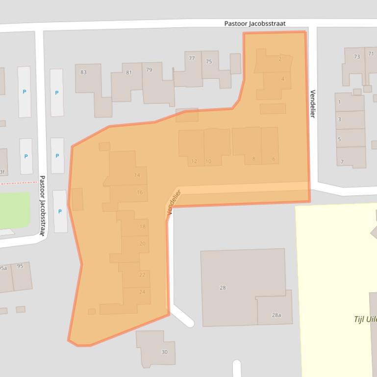 Kaart van postcodegebied 5751NB.