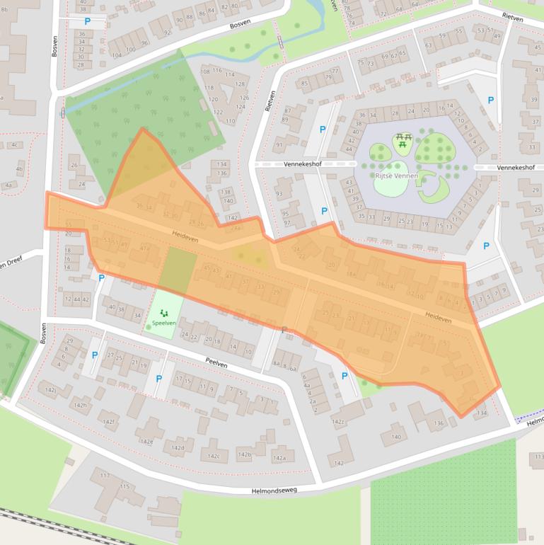 Kaart van postcodegebied 5751NL.