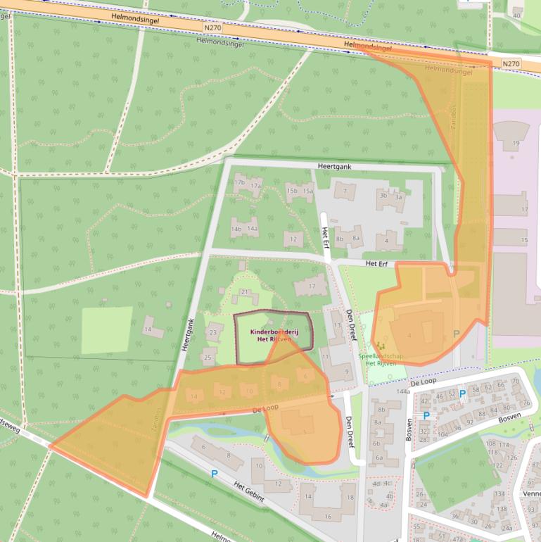 Kaart van postcodegebied 5751NR.