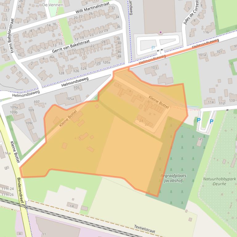 Kaart van postcodegebied 5751PG.